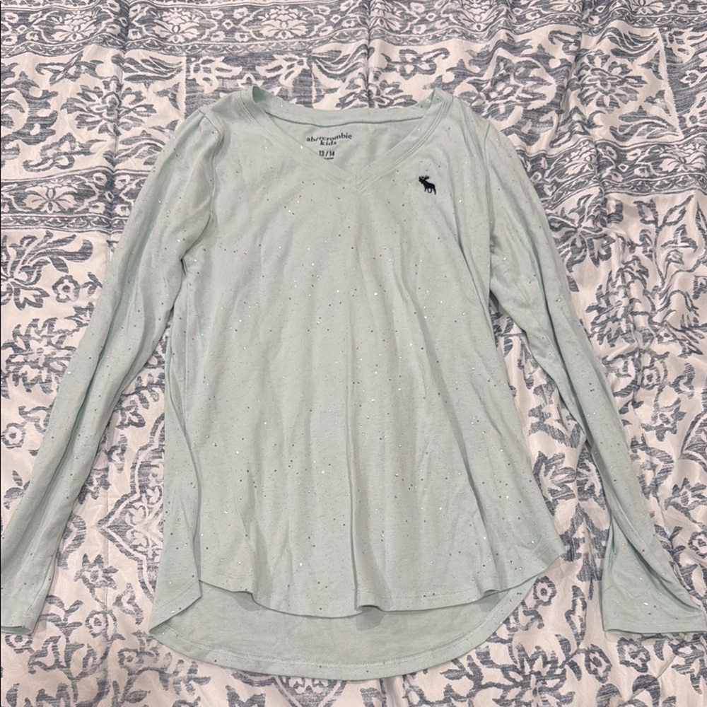 Abercrombie Light Green Long Sleeve Top